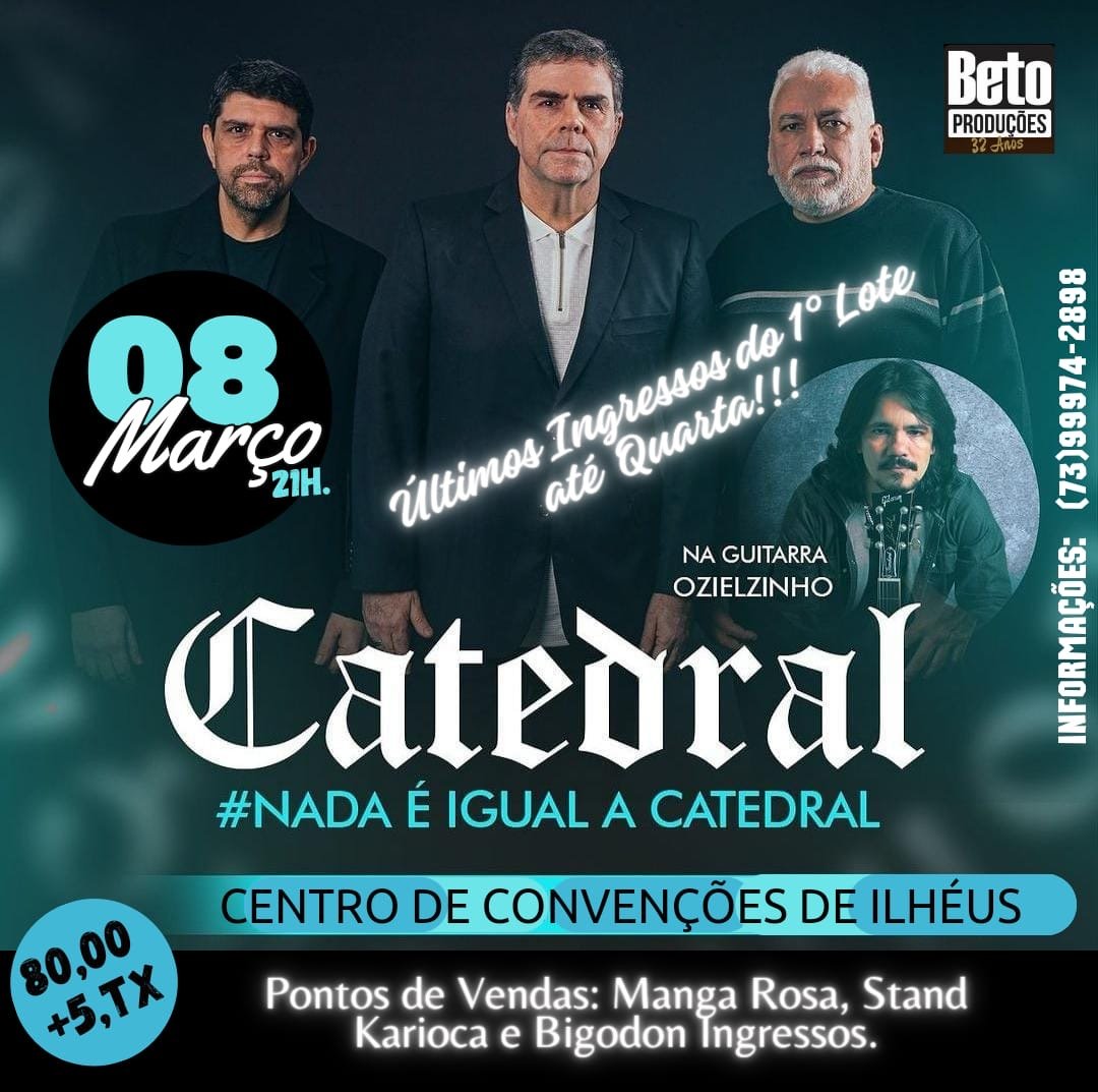 Banda Catedral no centro de convenções de Ilhéus