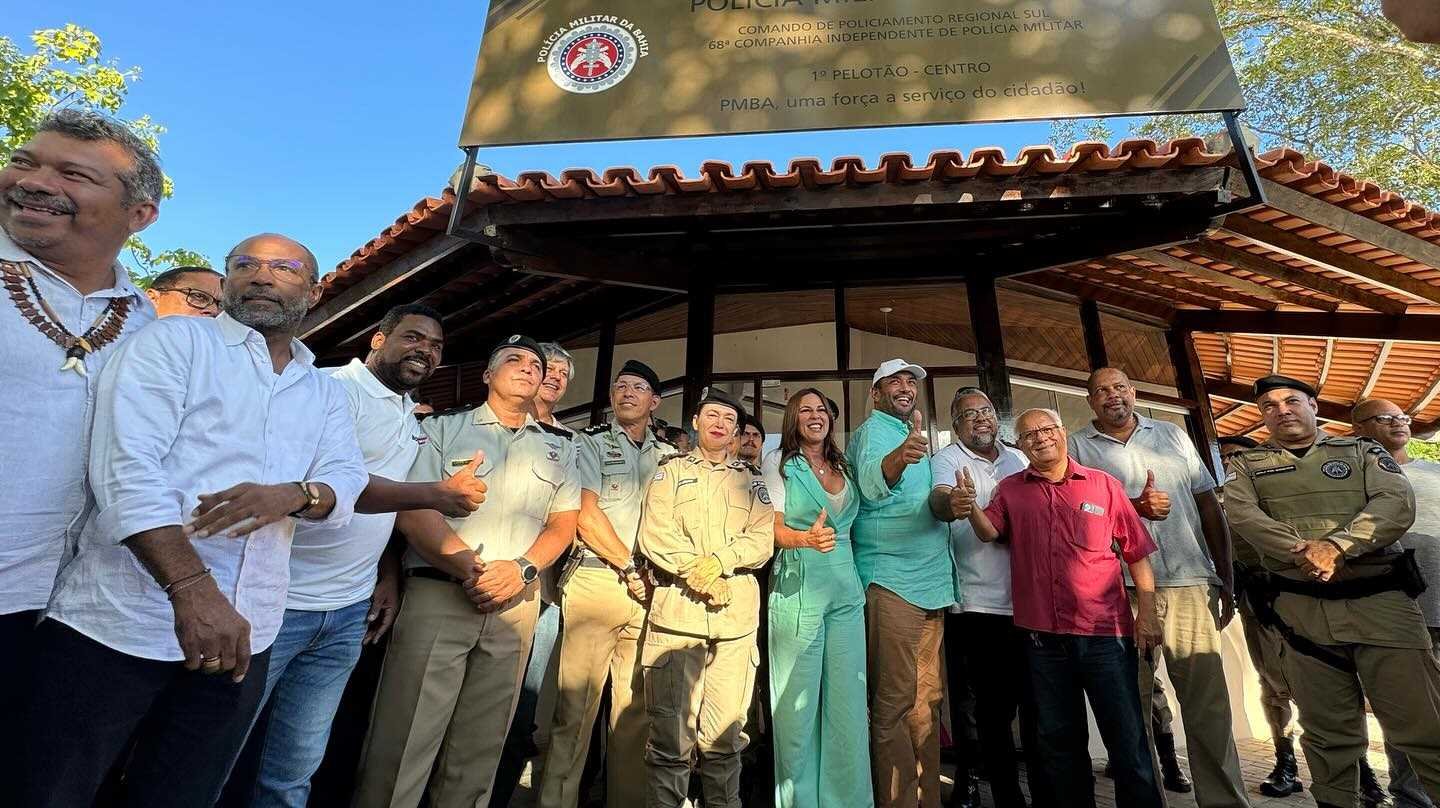 Mais segurança para o centro de Ilhéus: Praça José Marcelino é entregue, com 1º Pelotão da 68ª CIPM
