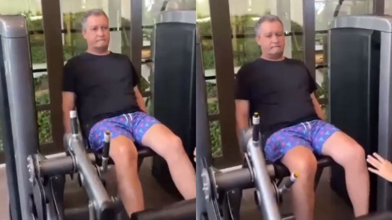 Rui Costa é visto na academia após especulações sobre sua saúde: “Aqui tá pago”