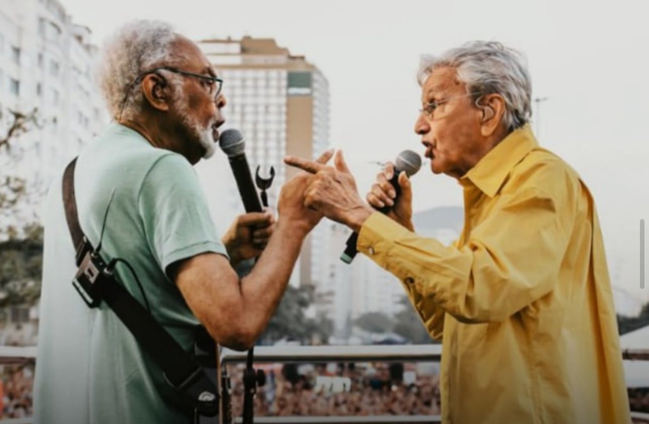 Caetano, Gil e Paulinho voltam às ruas em defesa da democracia