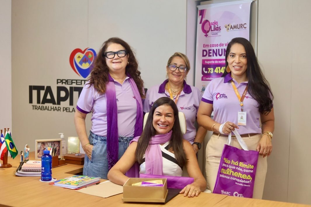 Prefeita Glis Dórea recebe equipe da AMURC durante programação do Março Mulher