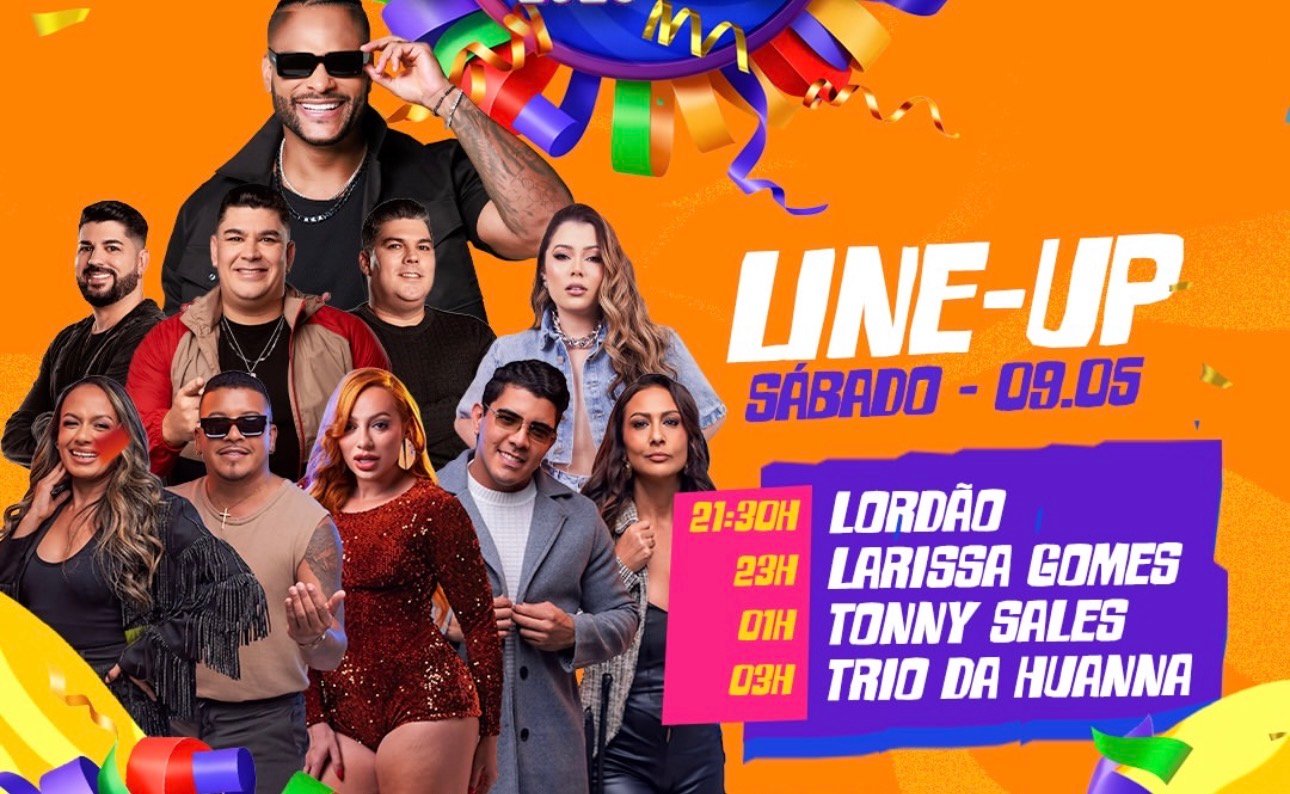 Santa Luzia anuncia atrações do sábado do Mica Folia 2026 e agita foliões
