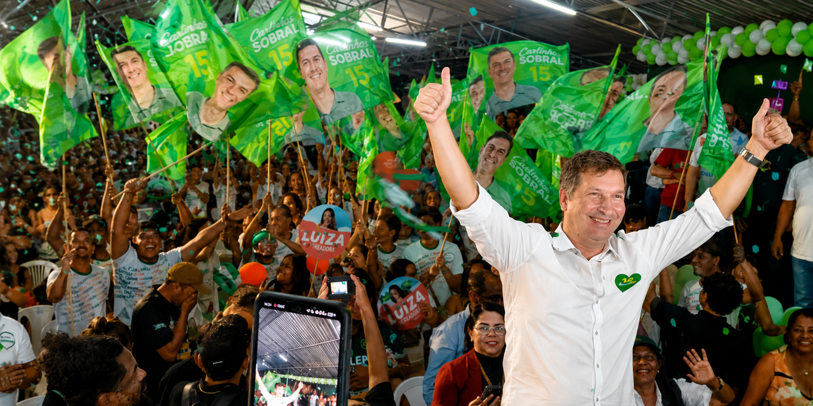 Carlinhos Sobral demonstra força política e reúne multidão no lançamento de sua pré-candidatura em Paulo Afonso