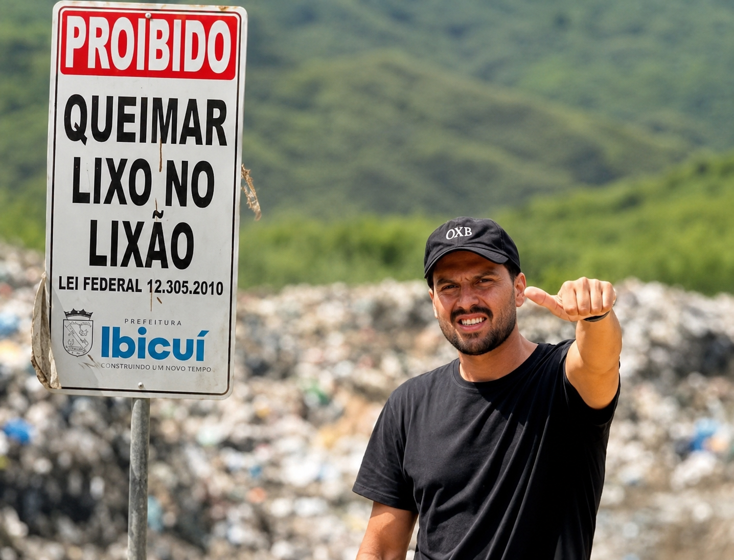 Vereador Dennis Neto reforça papel fiscalizador e cobra solução para descarte irregular de lixo em Ibicuí