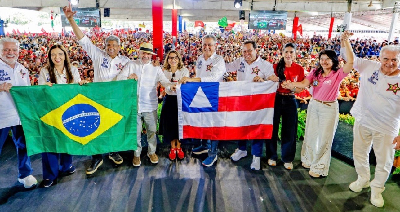 MAR DE GENTE‼️Convenção histórica reúne quase 50 mil pessoas e demonstra força política de Lula e Jerônimo na Bahia