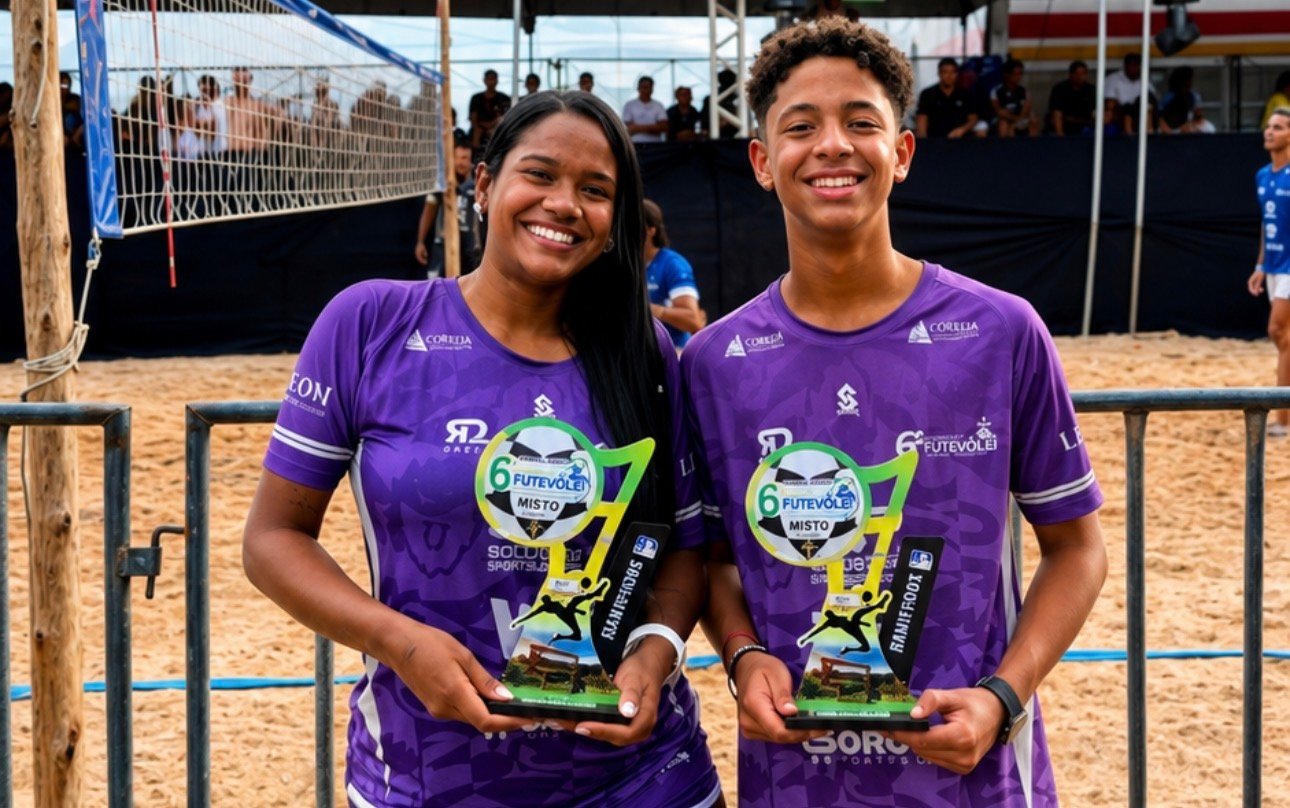 6º LUGAR NO RANKING‼️Laíne e João precisam de apoio para seguir no futevôlei