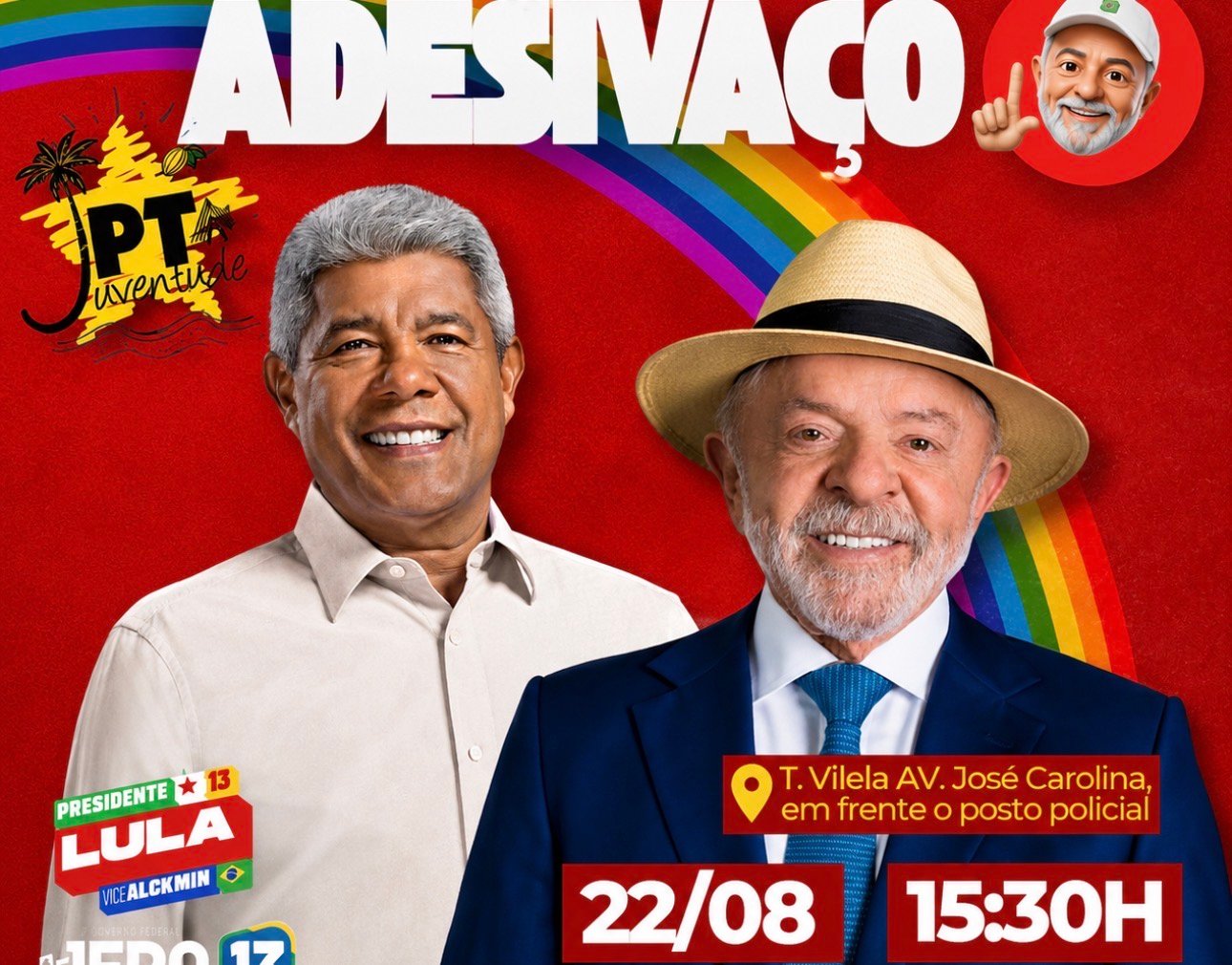 Juventude do PT vai às ruas e prepara grande adesivaço neste sábado